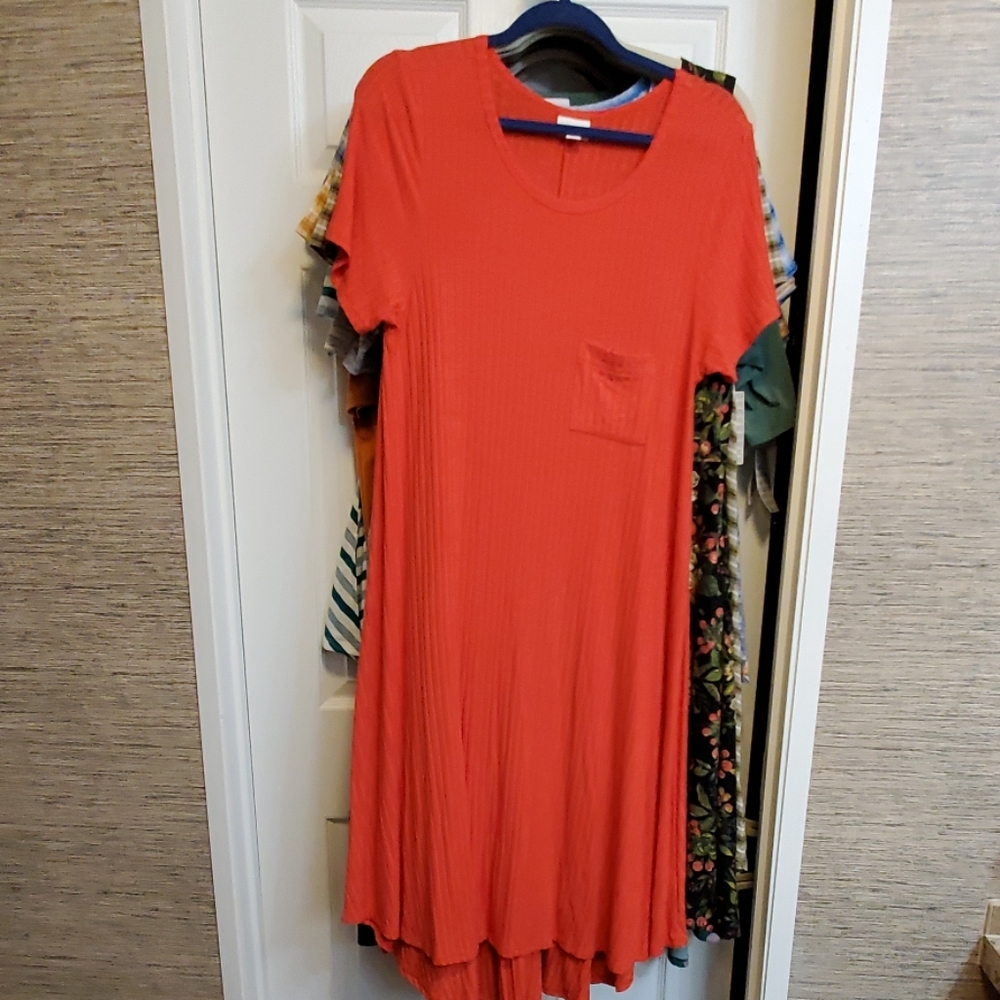 Large red lularoe carly